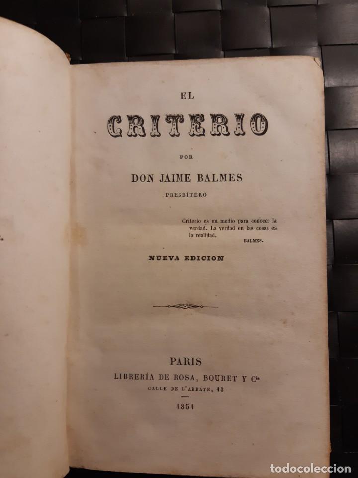 Libros antiguos: El criterio 1854 - Foto 7