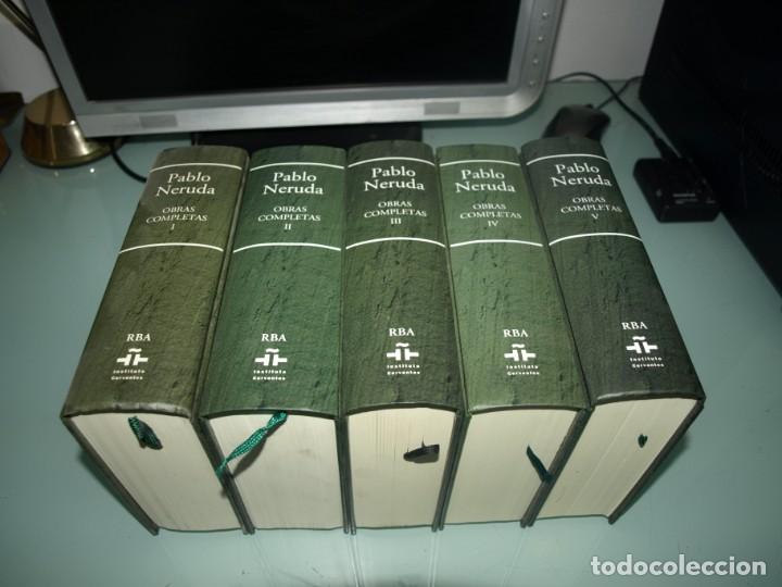 Libros antiguos: Pablo Neruda,Obras completas, RBA, 5 TOMOS - Foto 1