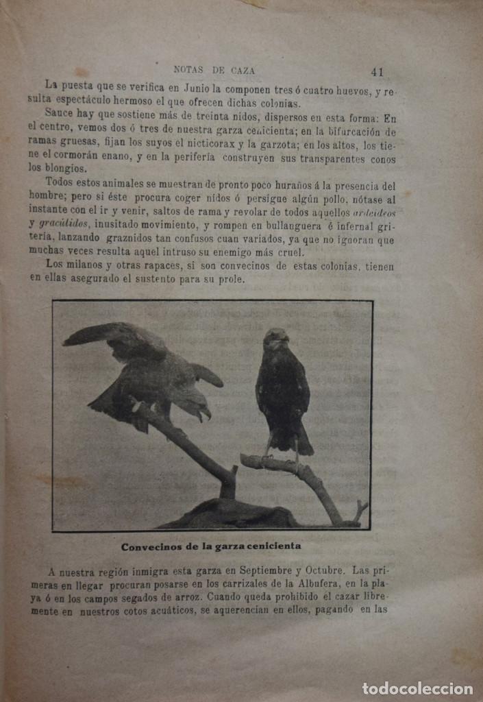 Libros antiguos: NOTAS DE CAZA - Francisco BRU - Foto 2