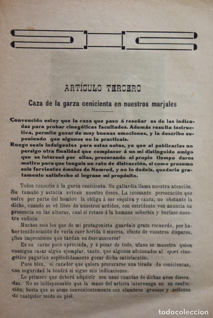 Libros antiguos: NOTAS DE CAZA - Francisco BRU - Foto 3