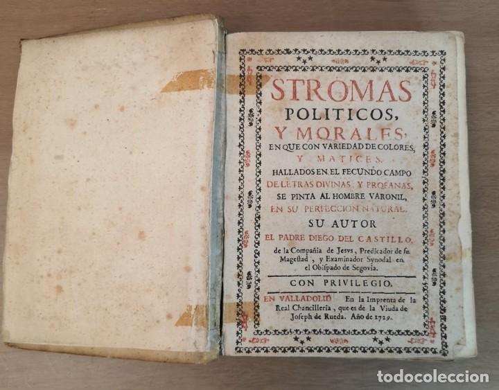 Libros antiguos: Stromas Politicos y Morales, Libro Antiguo - Foto 3