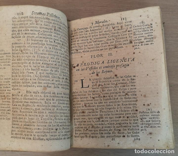 Libros antiguos: Stromas Politicos y Morales, Libro Antiguo - Foto 5