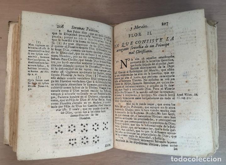 Libros antiguos: Stromas Politicos y Morales, Libro Antiguo - Foto 6