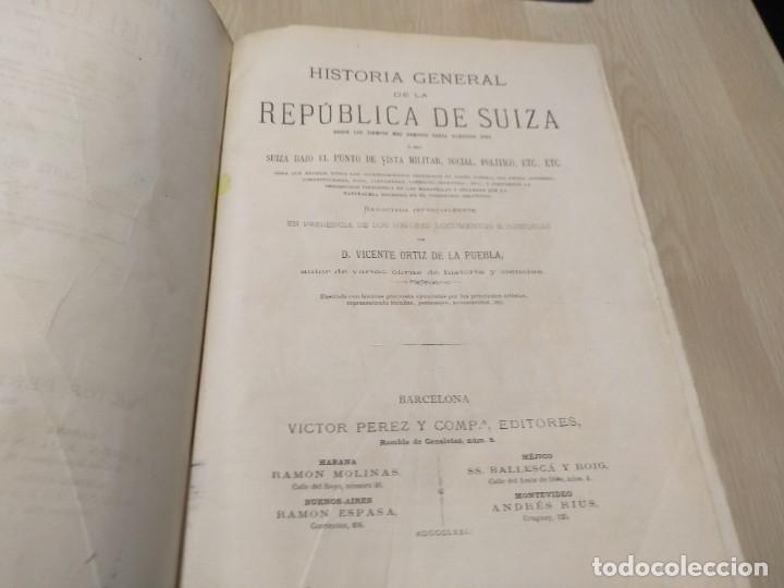 Libros antiguos: Historia general de la Rep&uacute;blica de Suiza - Foto 6