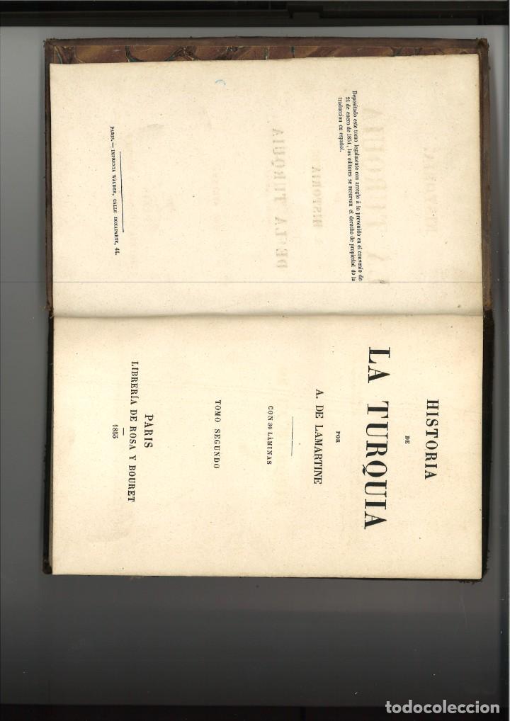 Libros antiguos: HISTORIA DE LA TURQUIA. A. de Lamartine - Foto 1