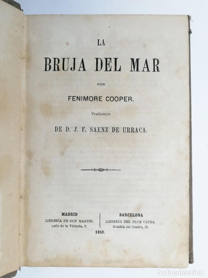 Libros antiguos: FENIMORE COOPER. LA BRUJA DEL MAR. 1859. - Foto 2