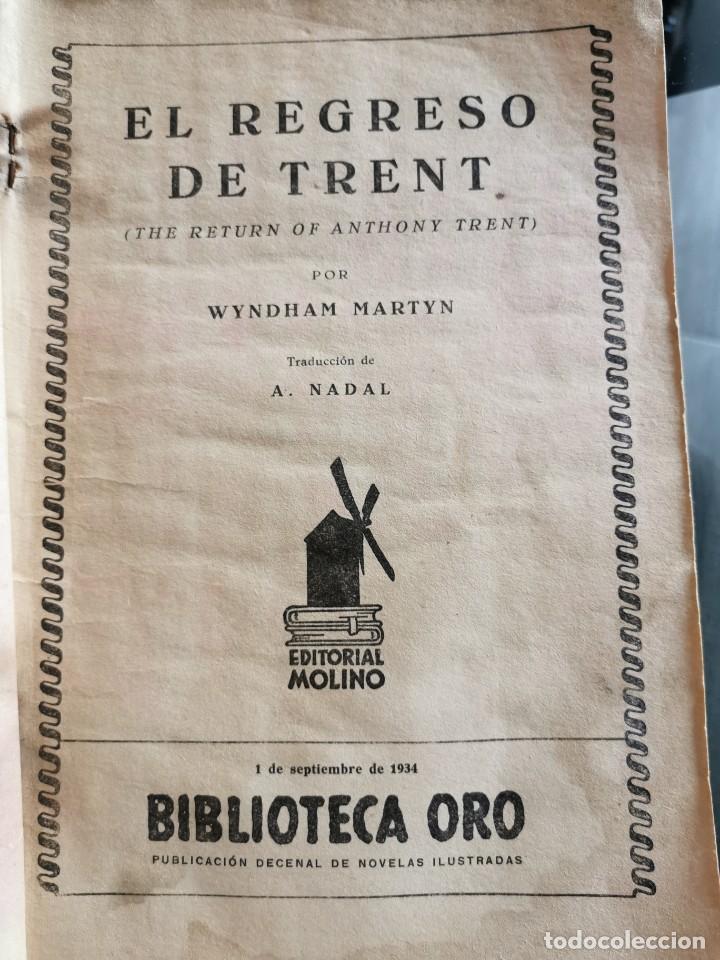 Libros antiguos: EL REGRESO DE TRENT. MARTYN, WYNDHAM - Foto 2
