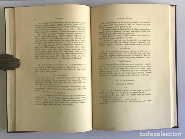 Libros antiguos: CONTRIBUCI&Oacute; A UNA DIALECTOLOG&Iacute;A CATALANA. - GRIERA, A. - Foto 2