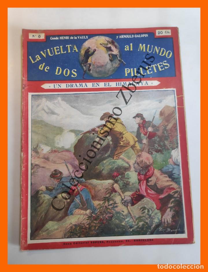 Livres anciens: La Vuelta al Mundo de dos pilletes n&ordm; 6 - Un drama en el Himalaya - Henri de la Vaulx y A. Galopin