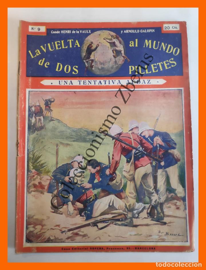 Livres anciens: La Vuelta al Mundo de dos pilletes n&ordm; 9 - Una tentativa audaz - Henri de la Vaulx y A. Galopin