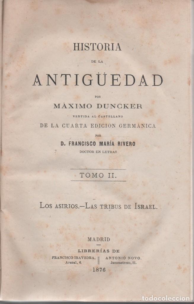 Libros antiguos: Historia de la Antig&uuml;edad - Foto 2