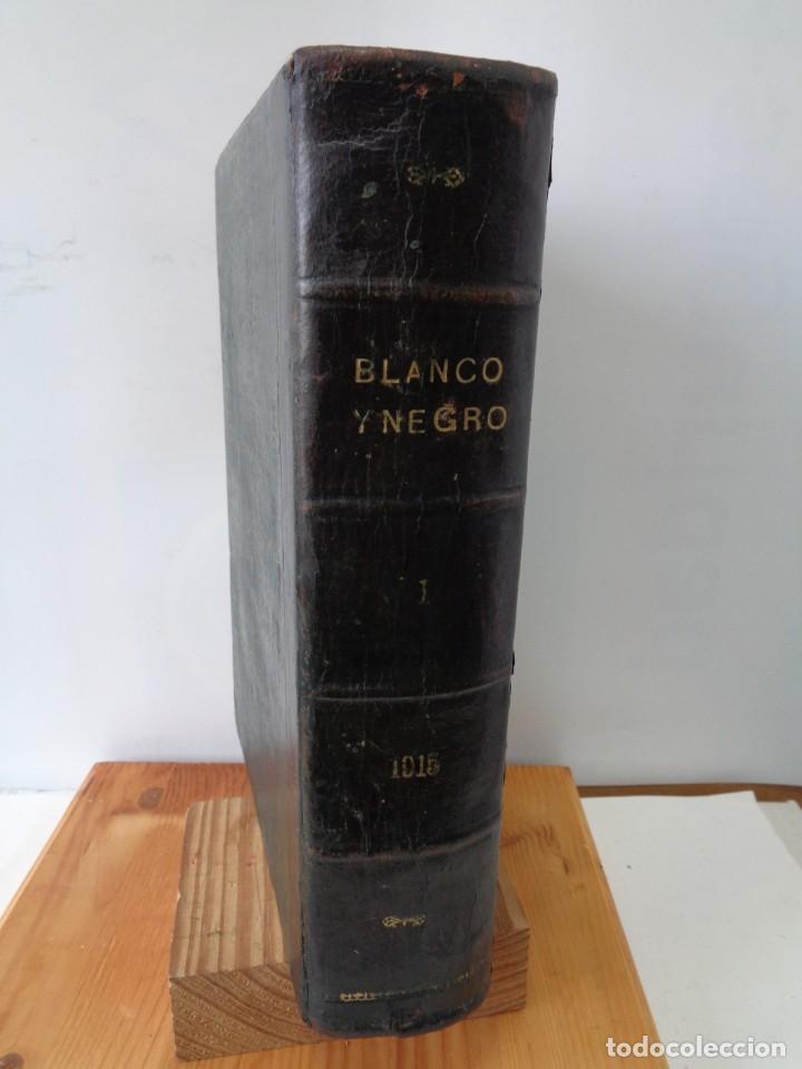 Libros antiguos: &iexcl;&iexcl; BLANCO Y NEGRO, A&Ntilde;O 1915. ENCUADERNADO. !! - Foto 2