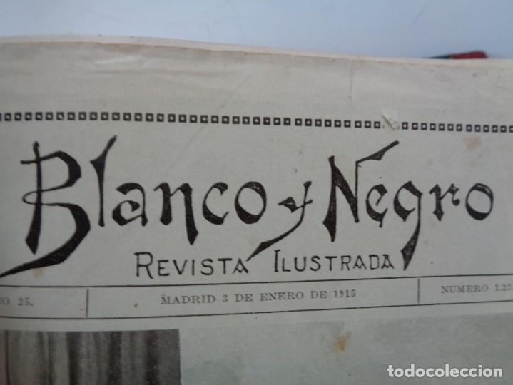 Libros antiguos: &iexcl;&iexcl; BLANCO Y NEGRO, A&Ntilde;O 1915. ENCUADERNADO. !! - Foto 4