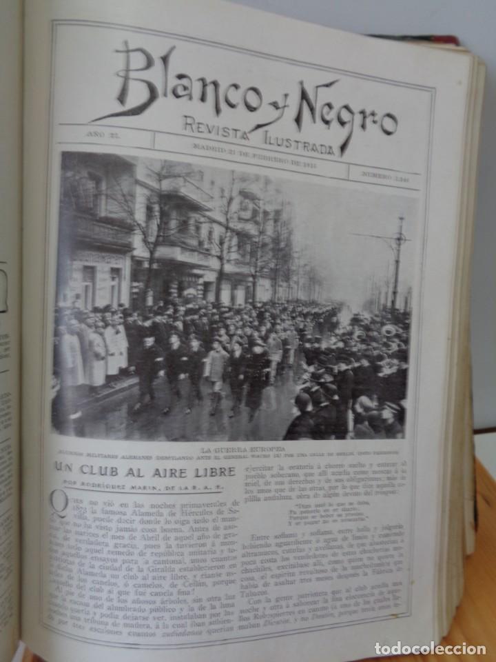 Libros antiguos: &iexcl;&iexcl; BLANCO Y NEGRO, A&Ntilde;O 1915. ENCUADERNADO. !! - Foto 31