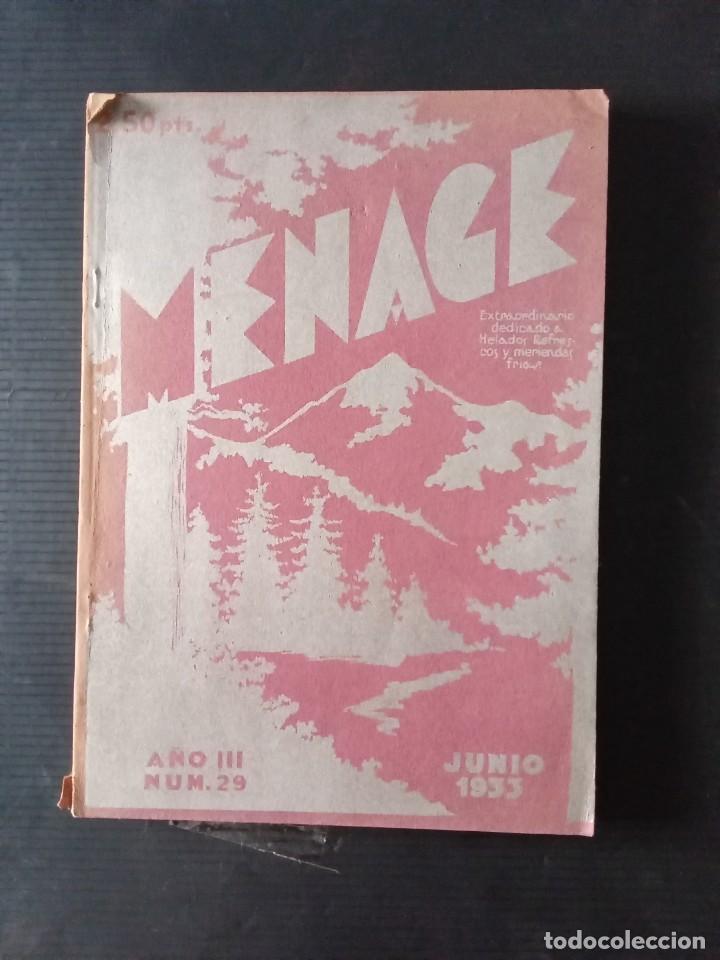 Libros antiguos: Menage. Barcelona 1933. - Foto 1
