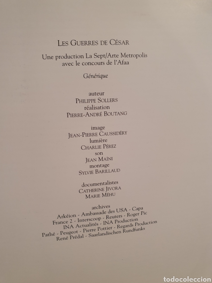 Libros antiguos: CESAR A VENISE. PHILIPPE SOLLERS. EDITIONS DU REGARD. PARIS 1995. - Foto 7