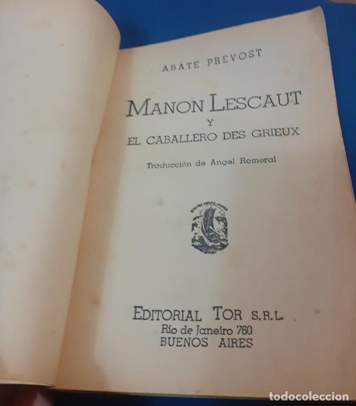Libros antiguos: novela de 1947 Manon Lescaut - Foto 2