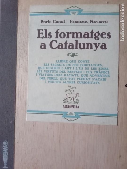 Libros antiguos: Els formatges a Catalunya - Foto 1