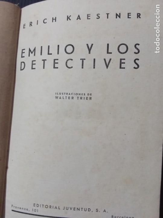 Libros antiguos: EMILIO Y LOS DETECTIVES . - Foto 2