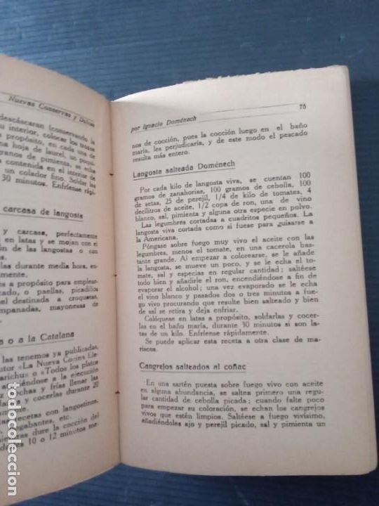 Libros antiguos: NUEVAS CONSERVAS Y DULCES - IGNACIO DOMENECH - 1925 - Foto 3