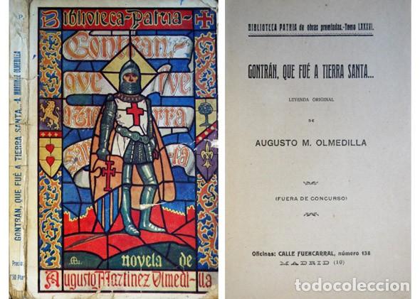 Libros antiguos: MARTINEZ, Augusto. Gontr&aacute;n, que fue a Tierra Santa. Leyenda original. S.a. (hacia 1915).