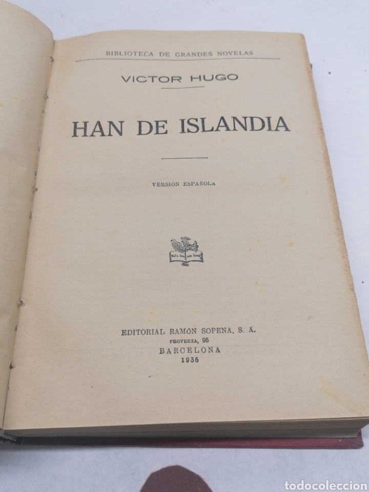 Libros antiguos: Han de Islandia - Foto 1
