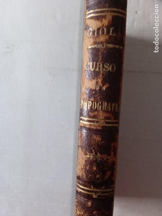 Livres anciens: CURIOSIDAD T&Eacute;CNICA - CURSO ELEMENTAL DE TOPOGRAF&Iacute;A - 1873 - COLECCIONISTAS
