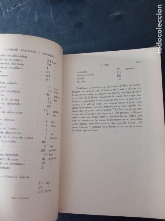 Libros antiguos: Panader&iacute;a Pasteler&iacute;a y Confiter&iacute;a.M.Vidal. - Foto 6