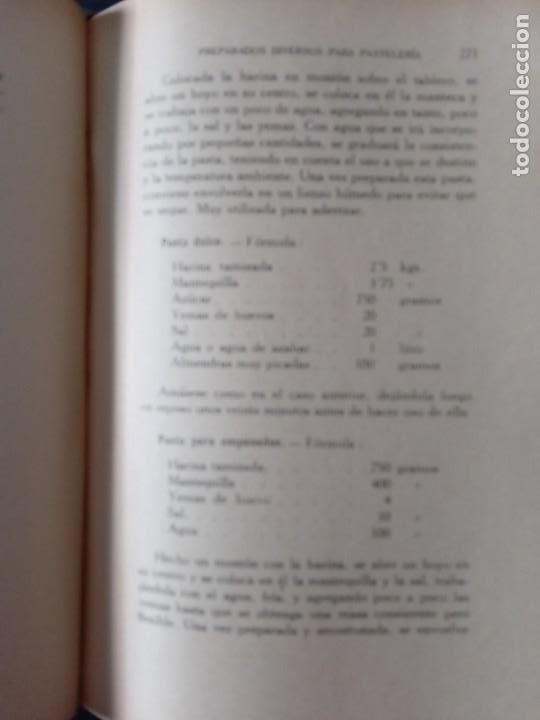 Libros antiguos: Panader&iacute;a Pasteler&iacute;a y Confiter&iacute;a.M.Vidal. - Foto 7