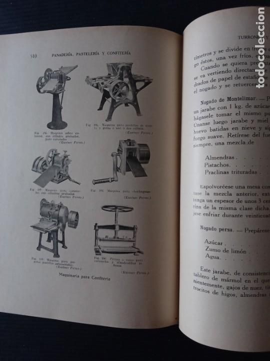 Libros antiguos: Panader&iacute;a Pasteler&iacute;a y Confiter&iacute;a.M.Vidal. - Foto 8
