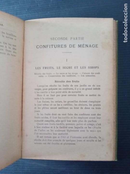 Libros antiguos: Conserves, salaisons et confitures de m&eacute;nage. - SAVIGNY, G.B. - Foto 7