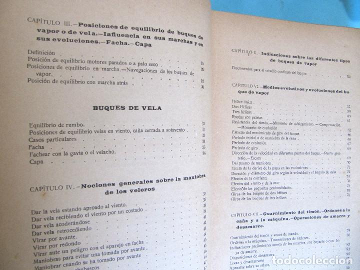 Libros antiguos: MANUAL DE MANIOBRAS EN LOS BUQUES. T. TABERNER, EDITOR. BARCELONA. POST. A 1908. - Foto 5