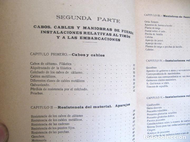 Libros antiguos: MANUAL DE MANIOBRAS EN LOS BUQUES. T. TABERNER, EDITOR. BARCELONA. POST. A 1908. - Foto 8