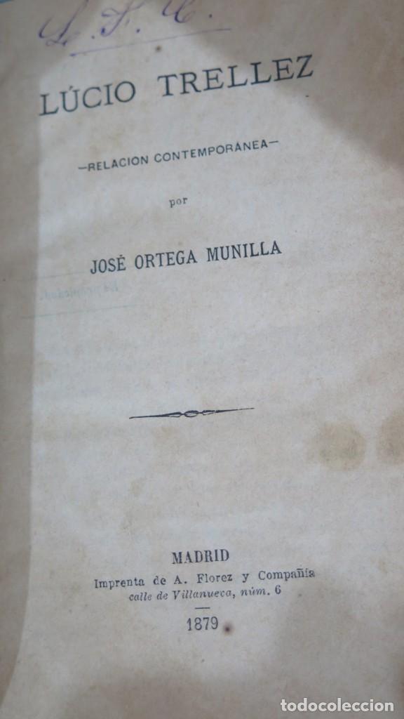 Libros antiguos: 1879.- LUCIO TRELLEZ. ORTEGA MUNILLA - Foto 2