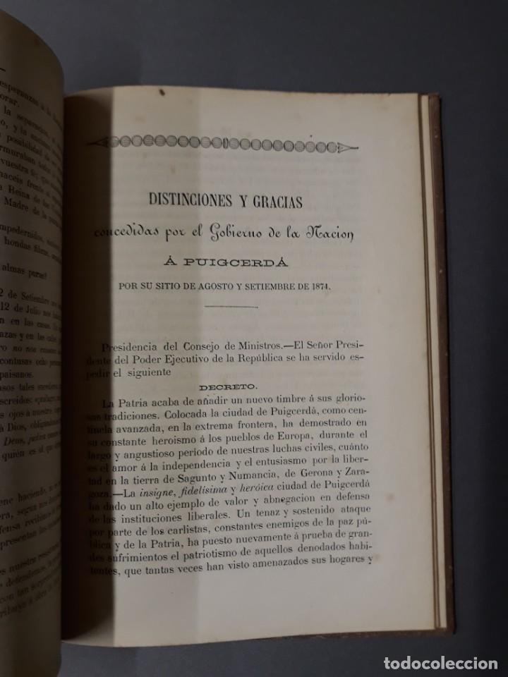 Libros antiguos: LIBRO DE HONOR DE LA HEROICA E INVICTA PUIGCERD&Aacute;, 1876 - Foto 4