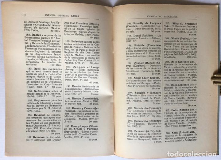 Libros antiguos: CAT&Aacute;LOGO DE LIBROS DE AM&Eacute;RICA. - ANTIGUA LIBRER&Iacute;A BABRA. - Foto 4