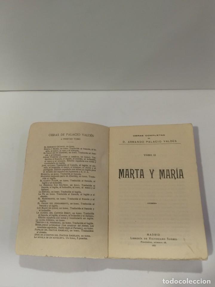 Libros antiguos: ARMANDO PALACIO VALD&Eacute;S MARTA Y MAR&Iacute;A 1922 - Foto 4