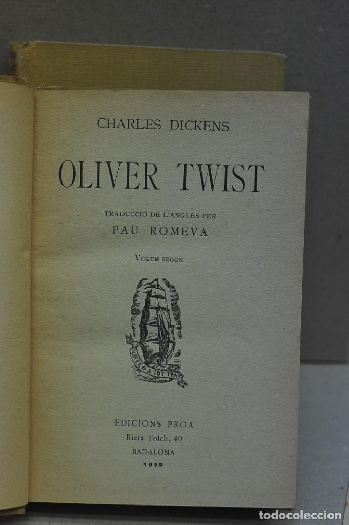 Libros antiguos: Oliver Twist. Dickens. Proa 1929. Catal&aacute;n - Foto 4