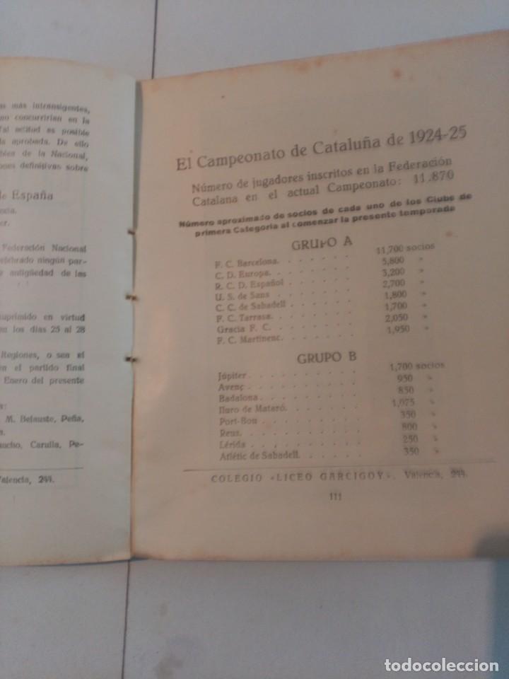 Libros antiguos: Almanaque de Foot-Ball 1924-25 - Foto 6