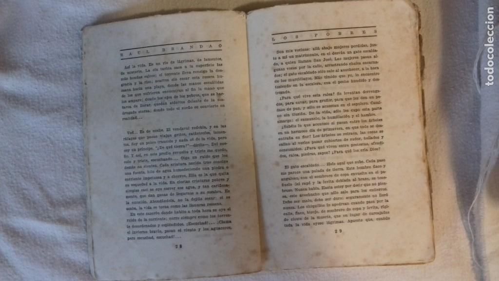 Libros antiguos: Raul Brandao. Los pobres ( novela ). 1921. - Foto 3