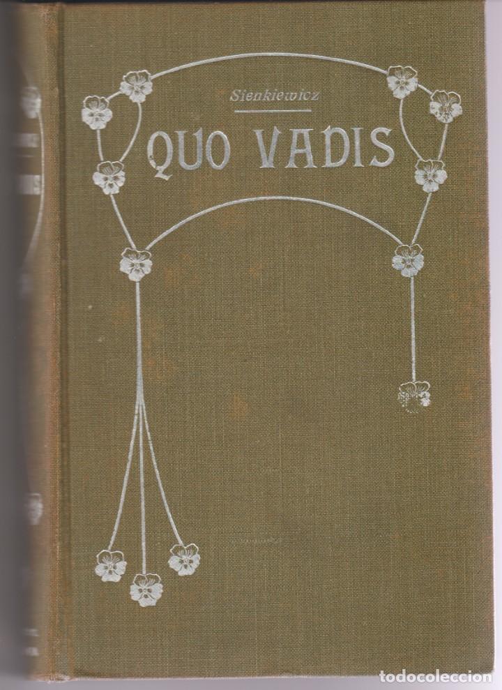 Libros antiguos: QUO VADIS - SIENKIEWICZ, E. - Edit. Viuda de Luis Tasso - Foto 1