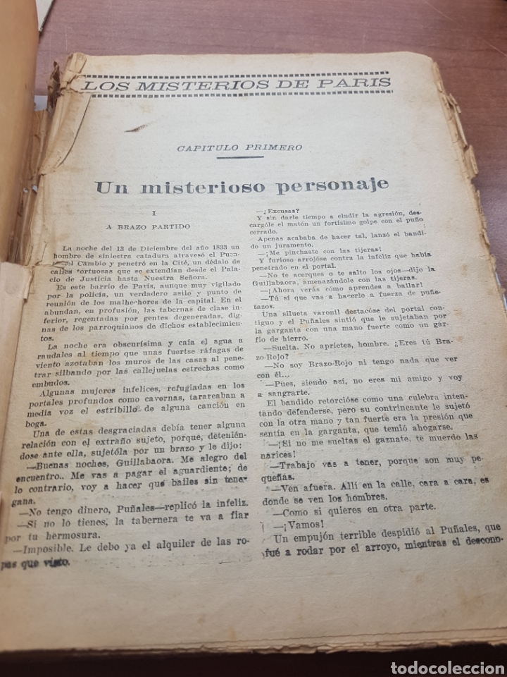 Libros antiguos: Los misterios de Par&iacute;s 1926 - Foto 2