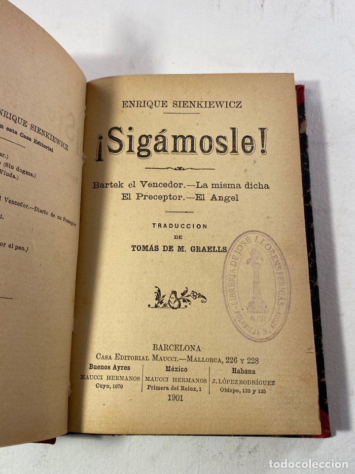 Libros antiguos: SIGAMOSLE 1901 - Foto 1