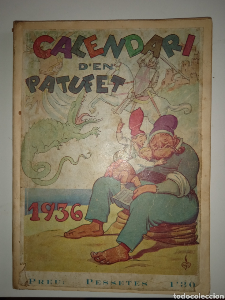 Libros antiguos: Calendari den Patufet de 1936 - Foto 1