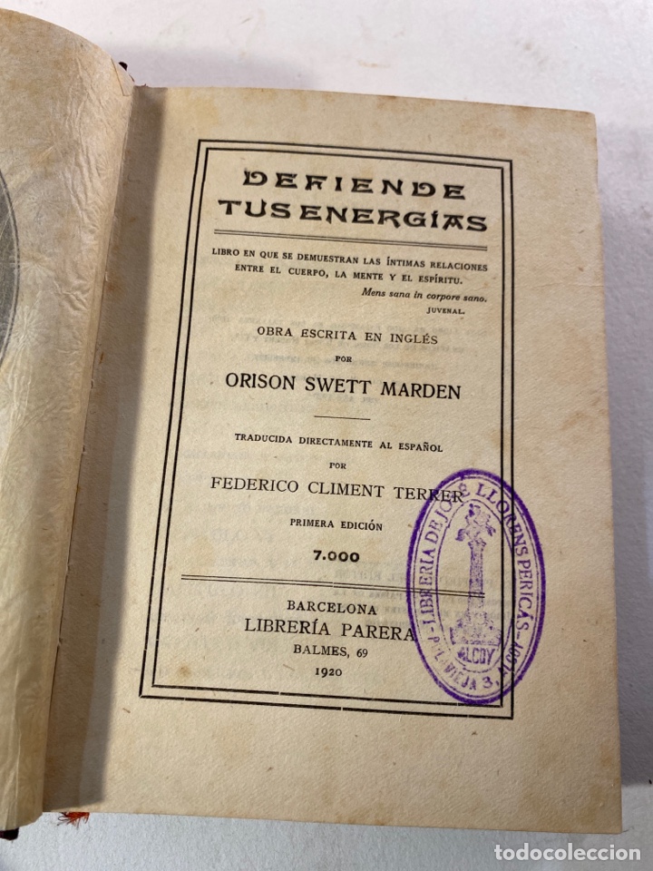Libros antiguos: DEFIENDE TUS ENERG&Iacute;AS - Foto 1