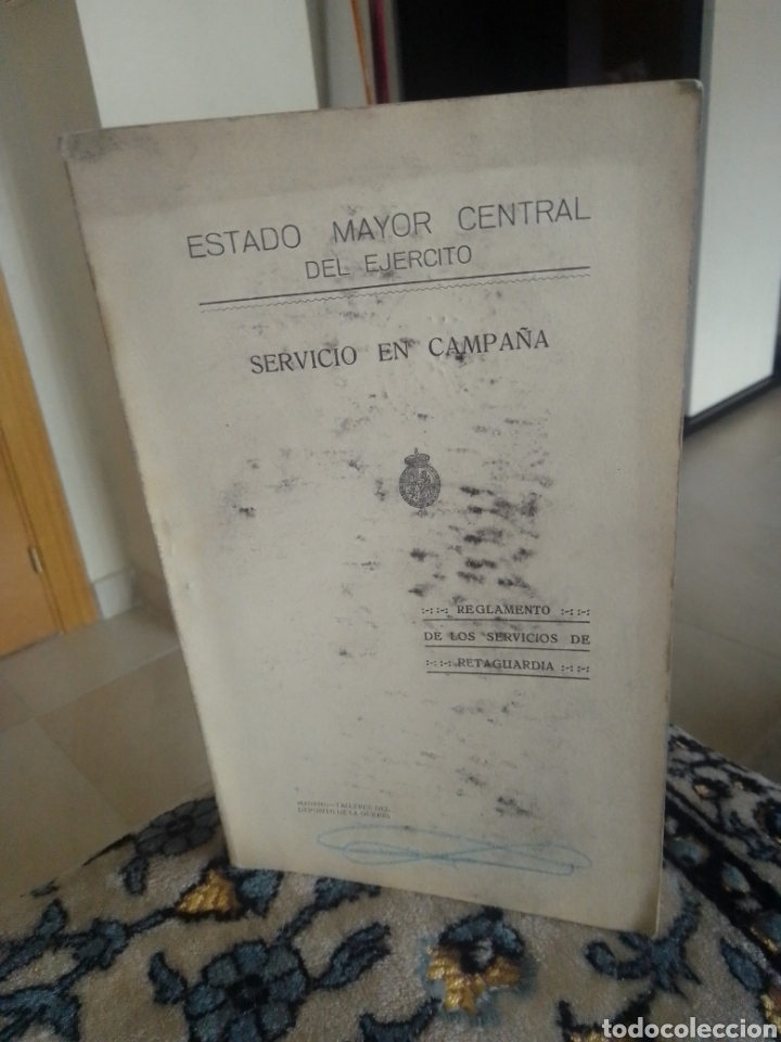 Libros antiguos: Estado mayor del ej&eacute;rcito servicio de campa&ntilde;a - Foto 1