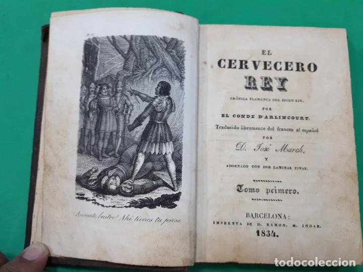 Libros antiguos: El cervecero Rey. 1834 - Foto 5