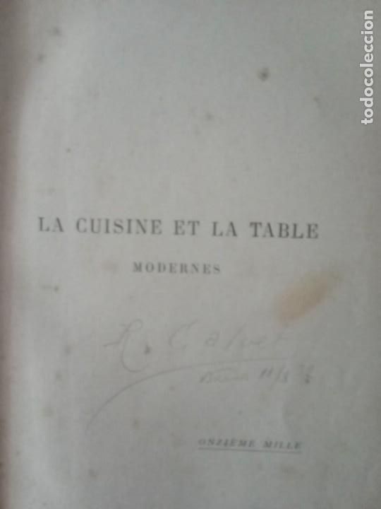 Libros antiguos: La Cuisine et la table modernes.Librairie Larousse. - Foto 3