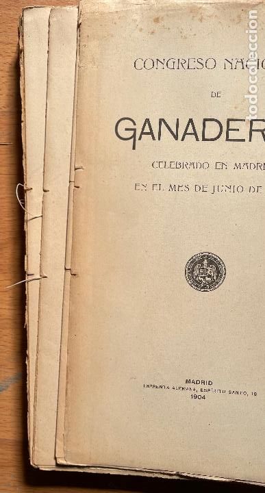 Libros antiguos: CONGRESO NACIONAL DE GANADEROS, 1904 - Foto 2