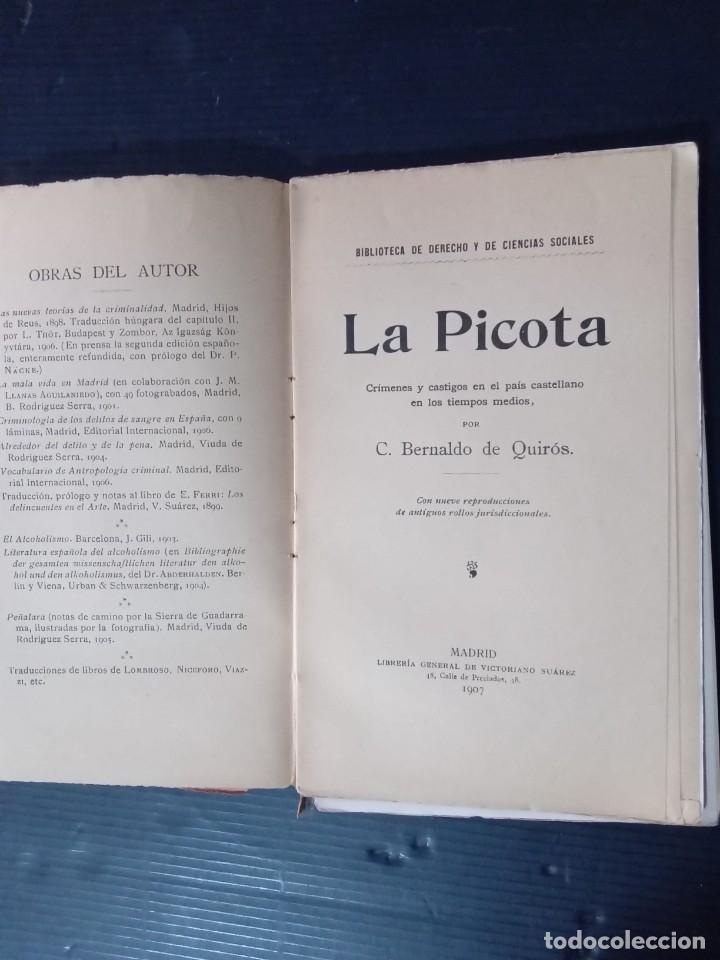 Libros antiguos: La Picota.C.Bernaldo de Quir&oacute;s.1907. - Foto 2